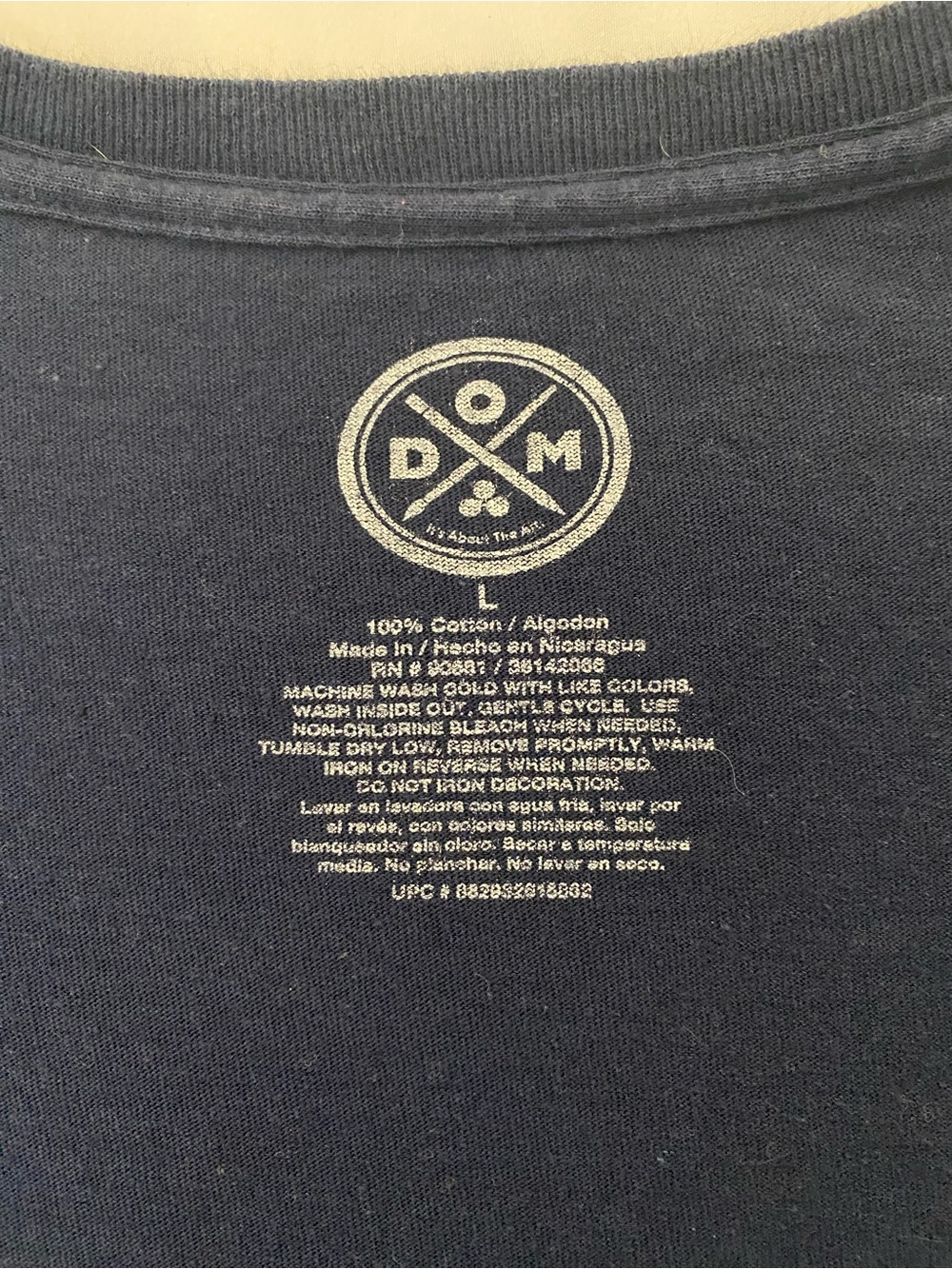 DOM Men’s “No Bad Vibes” Rainbow Graphic T-Shirt - Size Large - Picture 3 of 4